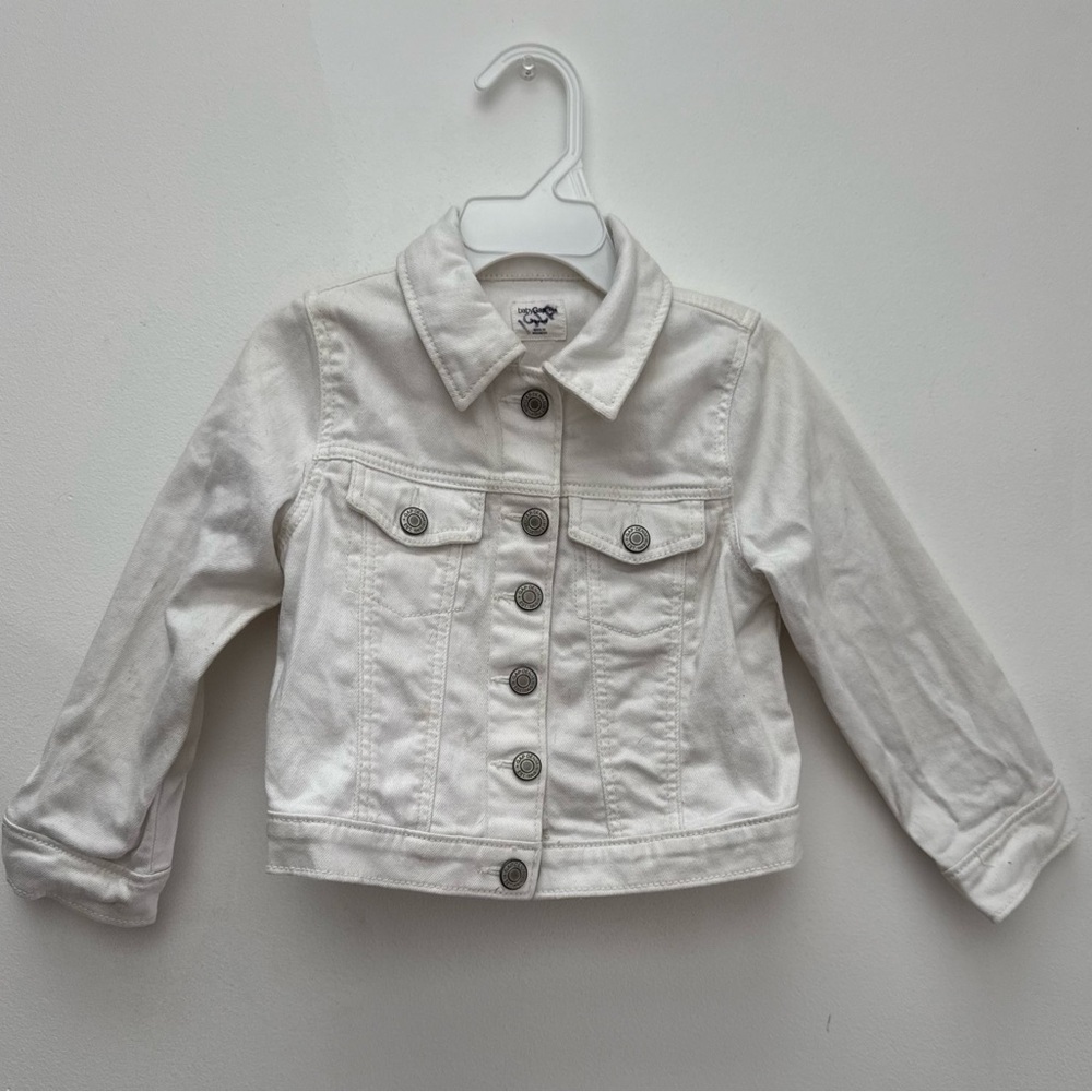 Gap Kids White Denim Jacket